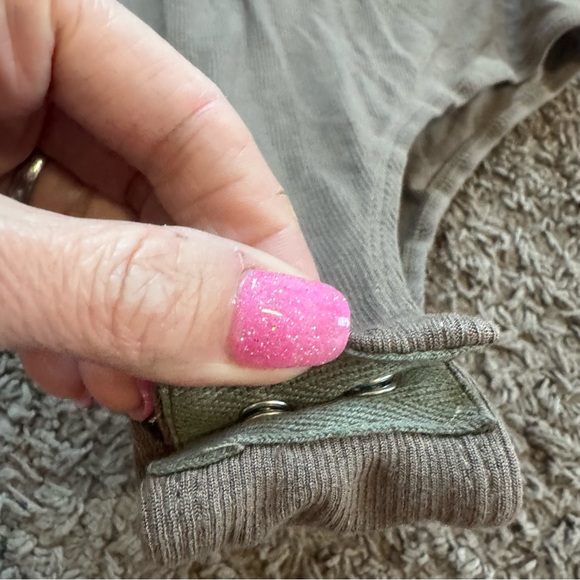 The Foxy Kind Ribbed Turtleneck Long Sleeve Bodysuit Brown L - Picture 8 of 9